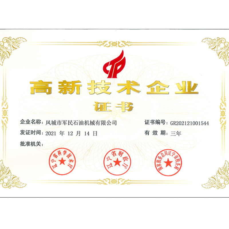 雲南高新技術企業證書